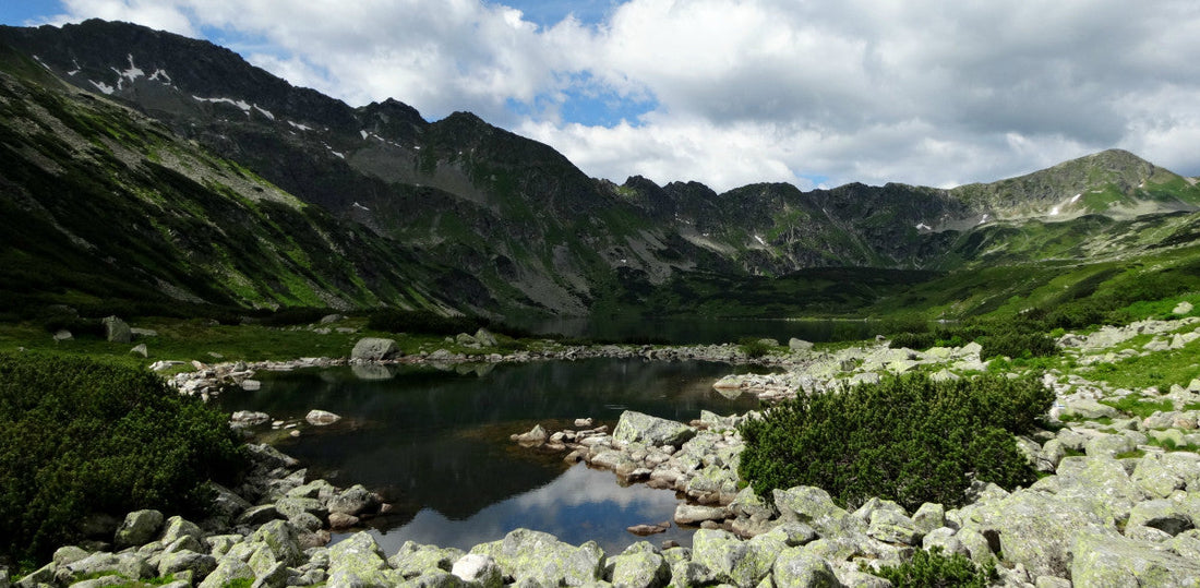 Penkių tvenkinių slėnio ežerai ir Tatrų kalnų panorama