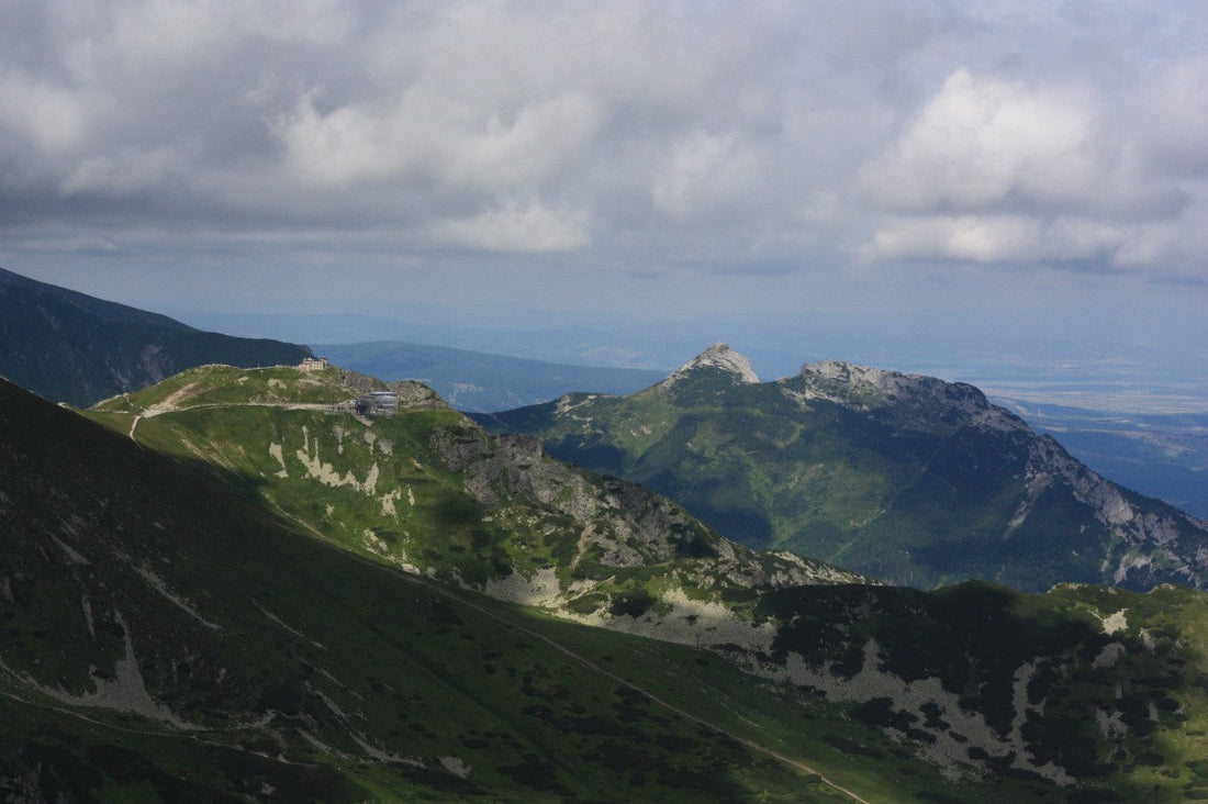 Kasprowy Wierch viršūnės aplinka ir panorama Giewont kryptimi.