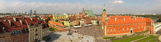 Varšuvos Pilies aikštės ir Karališkosios pilies panorama.