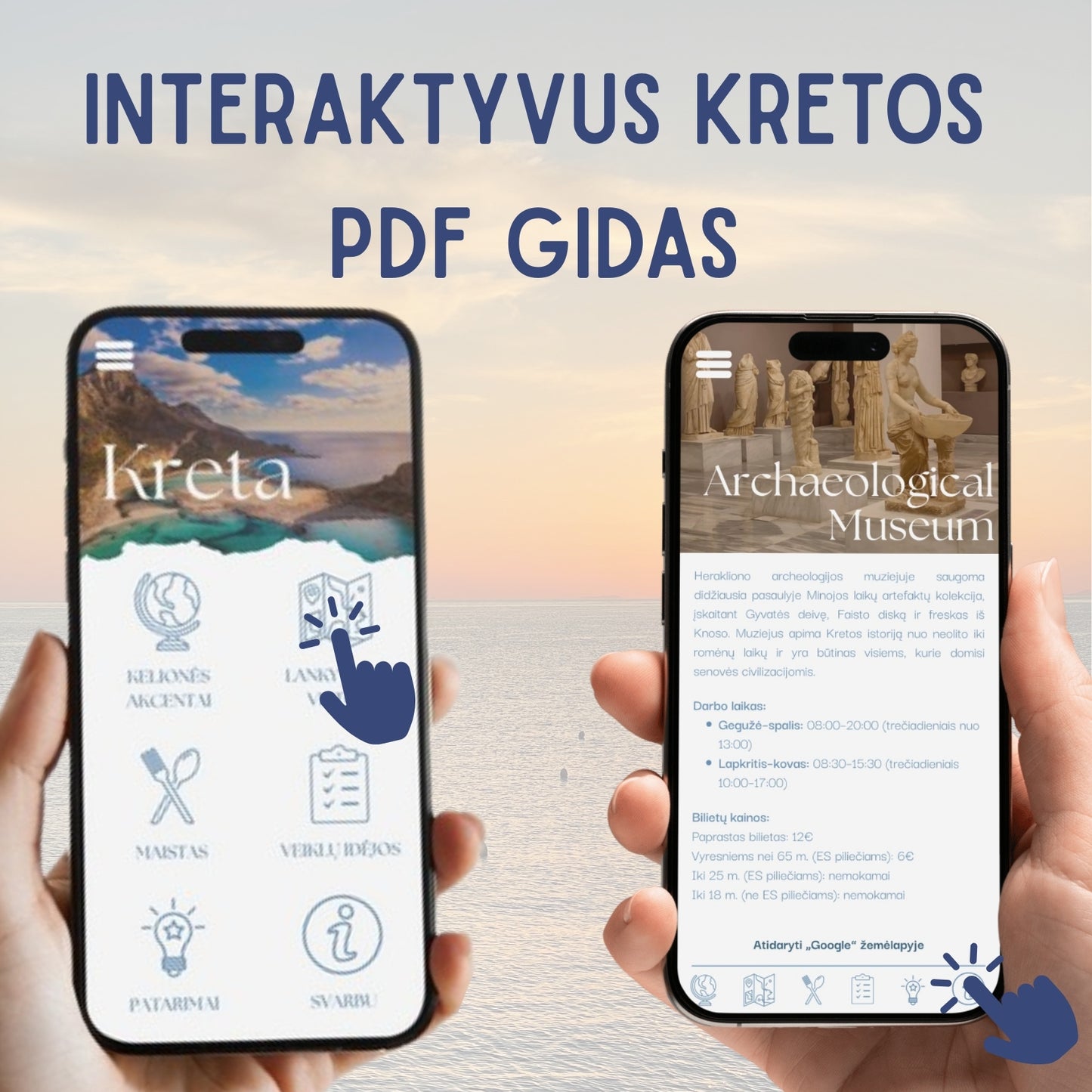Interaktyvus Kretos PDF gidas ir žemėlapis