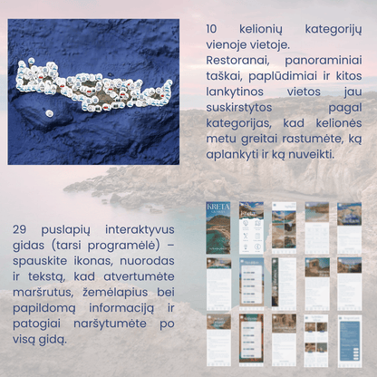 Interaktyvus Kretos PDF gidas ir žemėlapis