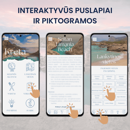 Interaktyvus Kretos PDF gidas ir žemėlapis
