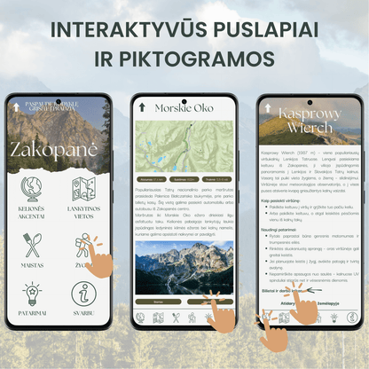 Interaktyvus Zakopanės PDF gidas ir žemėlapis
