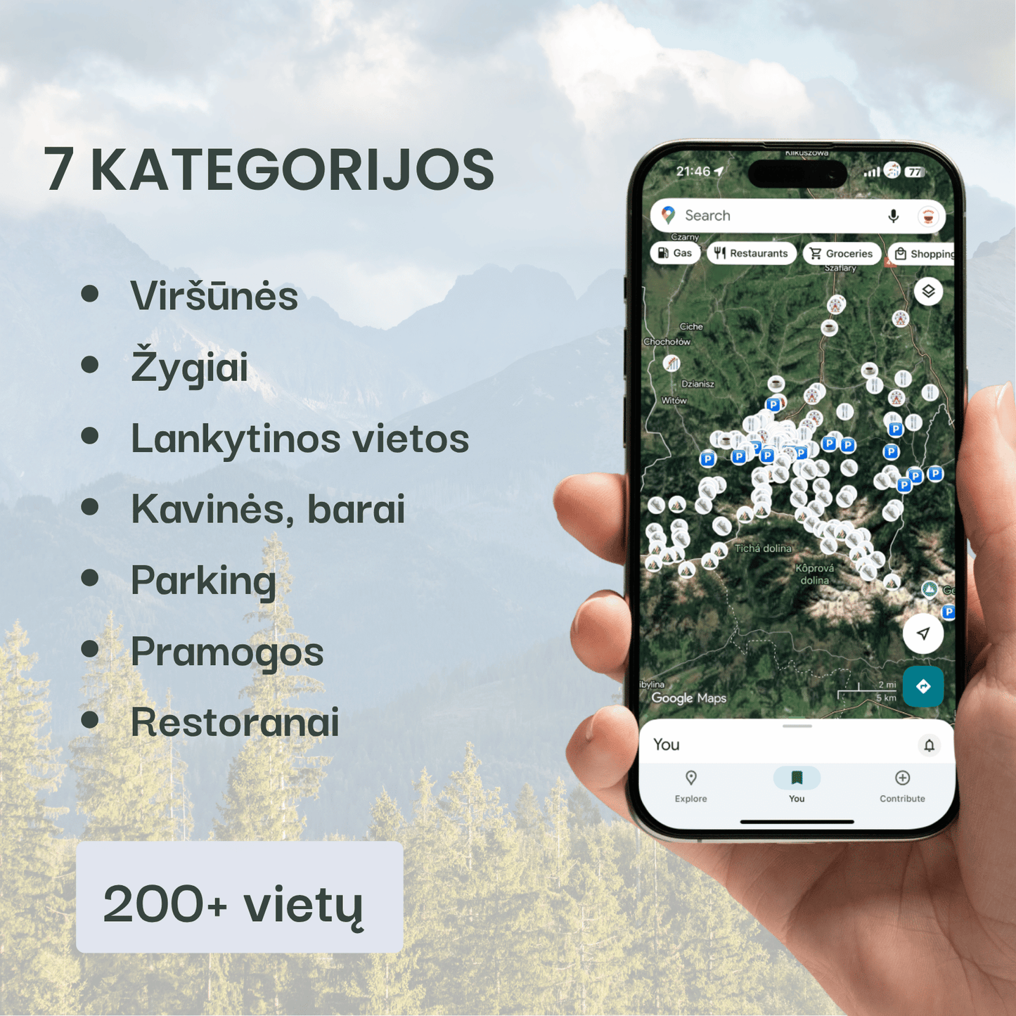 Interaktyvus Zakopanės PDF gidas ir žemėlapis