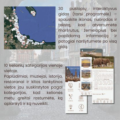 Interaktyvus Gdansko PDF gidas ir žemėlapis
