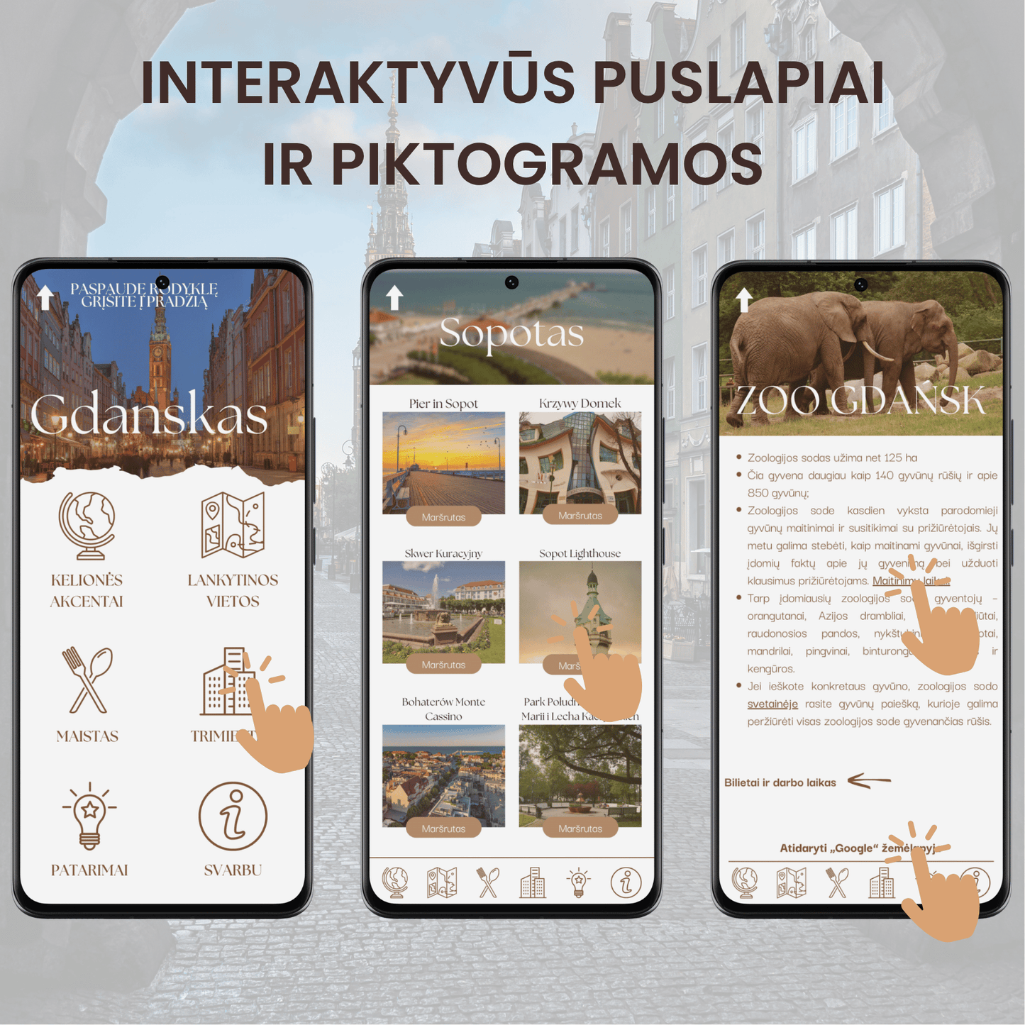 Interaktyvus Gdansko PDF gidas ir žemėlapis