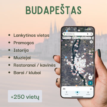 Budapeštas lankytinos vietos žemėlapis
