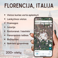 Florencijos lankytinų vietų žemėlapis