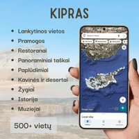 Kipro lankytinų vietų žemėlapis