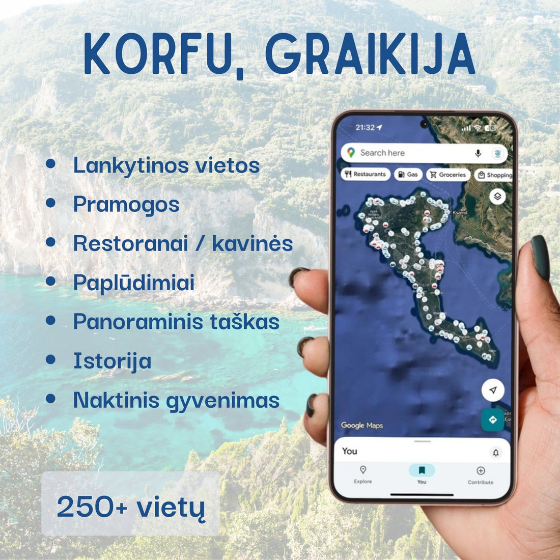 Corfu Tourist Map - Maps by Ema