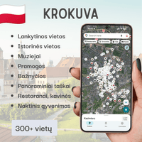 Krokuva lankytinų vietų žemėlapis