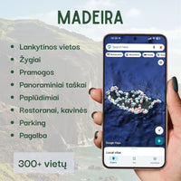 Madeiros lankytinų vietų žemėlapis