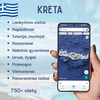 Kretos lankytinų vietų žemėlapis