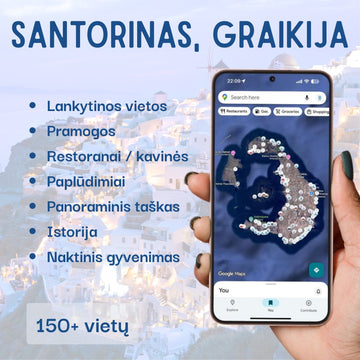 Santorini Tourist Map - Maps by Ema