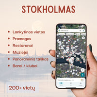 Stokholmo lankytinų vietų žemėlapis