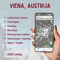 Vienos lankytinų vietų žemėlapis