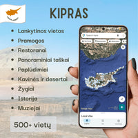 Kipro lankytinų vietų žemėlapis – produkto viršelis