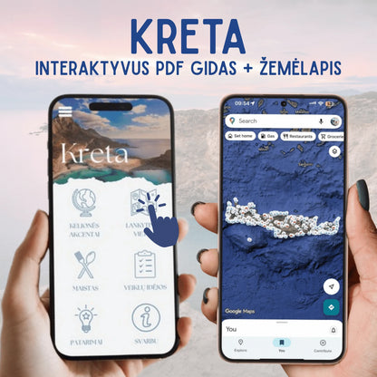 Interaktyvus Kretos PDF gidas ir žemėlapis – produkto viršelis
