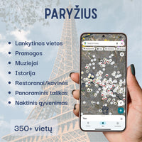 Paryžiaus lankytinų vietų žemėlapis