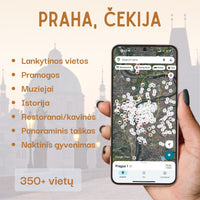Prahos lankytinų vietų žemėlapis