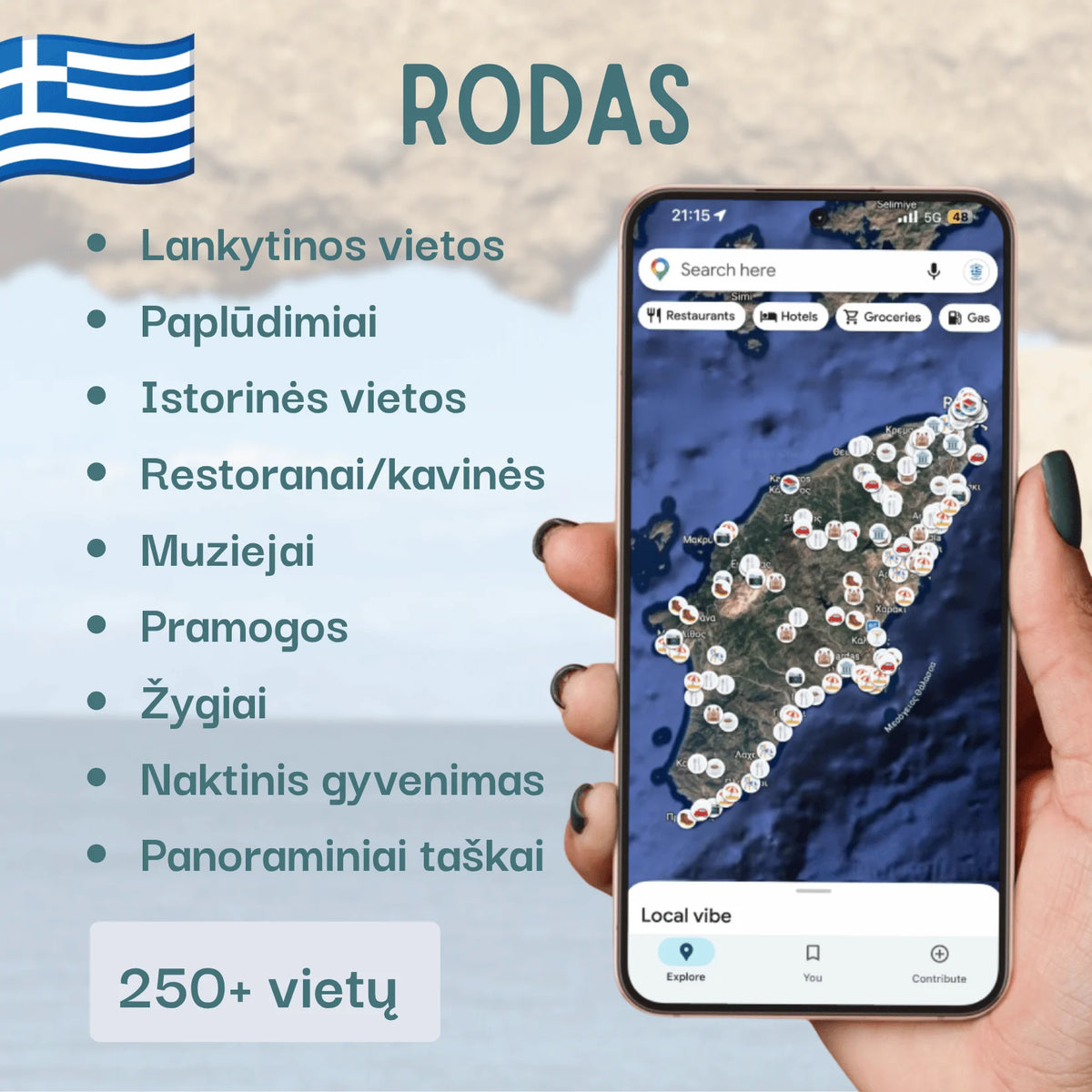 Rodo lankytinų vietų žemėlapis – produkto viršelis