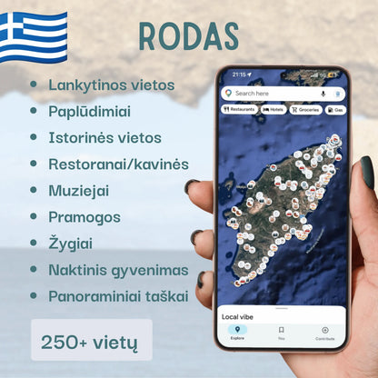 Rodo lankytinų vietų žemėlapis – produkto viršelis
