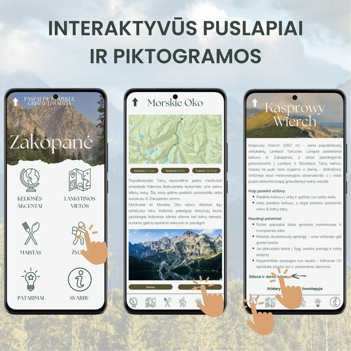 Zakopanės PDF gido puslapio pavyzdys 2